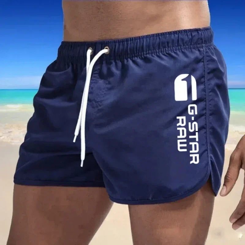 2024 Summer Men's Shorts Swimwear Man Swimsuit Swimming Trunks Sexy Beach Shorts Surf Board Male Summer Breathable Clothing