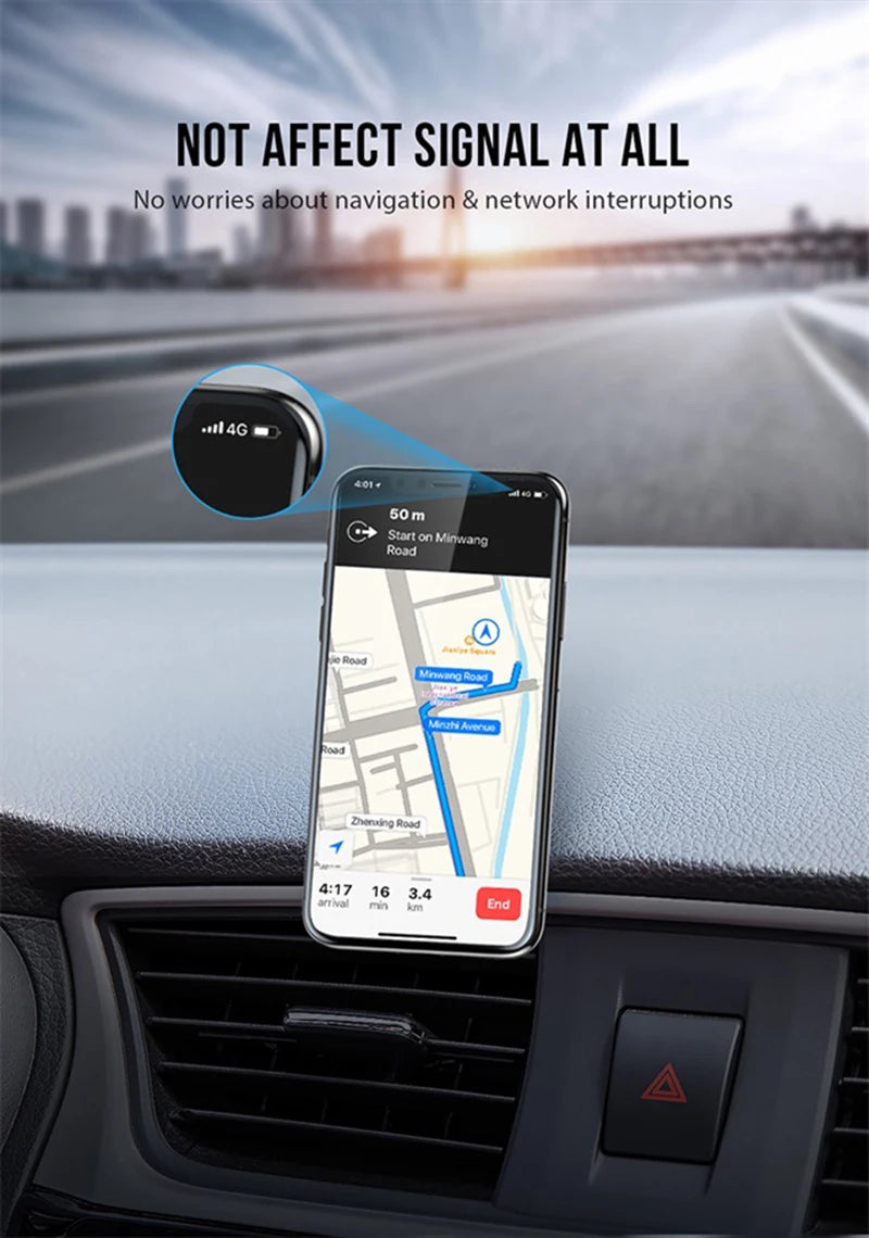 Magnetic Car Phone Holder Stand 360 Rotate For Huawei iPhone Samsung Magnet Mount Round Car Holder Dashboard Mobile Phone Holder