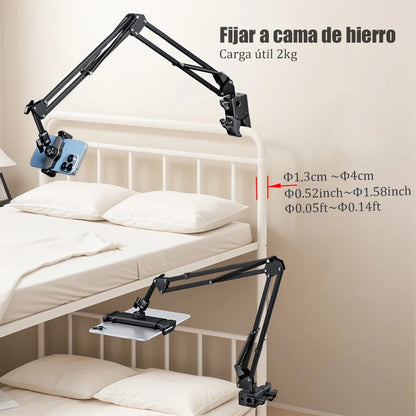 BFOLLOW Lazy Bracket Stand for Bed Desk with Tablet Mobile Phone Holder Magsafe Magnetic Mount iPhone Flexiable Boom Arm