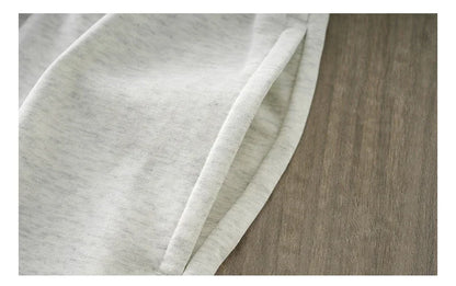 Men's Summer 100% Cotton Fashion Los Angeles Letter Printing Loose Large Casual Comfort T-Shirt Shorts Two-piece Set