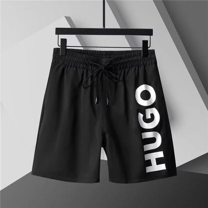 Moto Beach Pants Men's Sports Shorts Thin Summer Loose Trend Brand Casual Shorts Trend Printed Five-Point Pants Versatile Sports