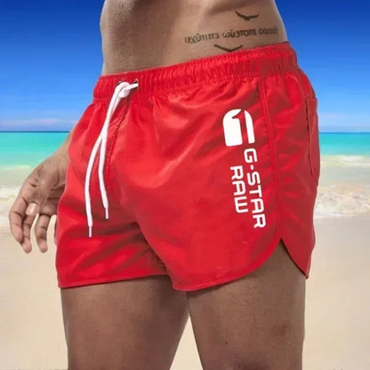 2024 Summer Men's Shorts Swimwear Man Swimsuit Swimming Trunks Sexy Beach Shorts Surf Board Male Summer Breathable Clothing