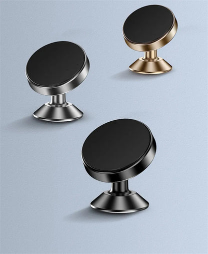 Magnetic Car Phone Holder Stand 360 Rotate For Huawei iPhone Samsung Magnet Mount Round Car Holder Dashboard Mobile Phone Holder