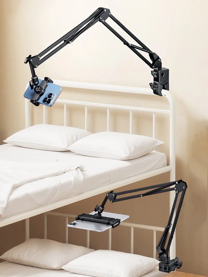 BFOLLOW Lazy Bracket Stand for Bed Desk with Tablet Mobile Phone Holder Magsafe Magnetic Mount iPhone Flexiable Boom Arm