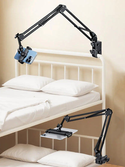 BFOLLOW Lazy Bracket Stand for Bed Desk with Tablet Mobile Phone Holder Magsafe Magnetic Mount iPhone Flexiable Boom Arm