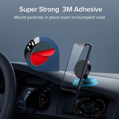 Magnetic Car Phone Holder Stand 360 Rotate For Huawei iPhone Samsung Magnet Mount Round Car Holder Dashboard Mobile Phone Holder
