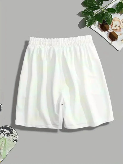 Moto Beach Pants Men's Sports Shorts Thin Summer Loose Trend Brand Casual Shorts Trend Printed Five-Point Pants Versatile Sports