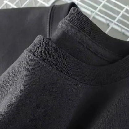 New 2025 Summer Pure Cotton American Retro Trend Personalized Design Printed Men's and Women's  T-shirt Loose Casual Top