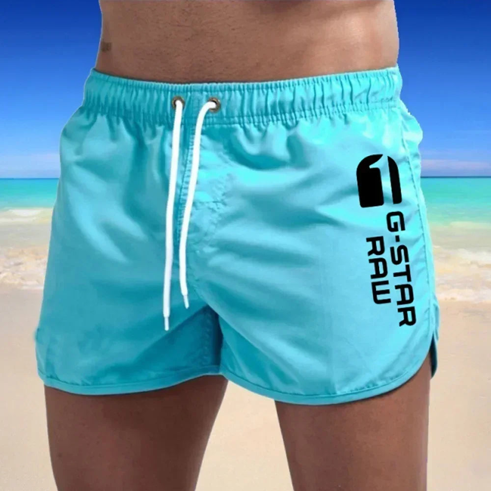 2024 Summer Men's Shorts Swimwear Man Swimsuit Swimming Trunks Sexy Beach Shorts Surf Board Male Summer Breathable Clothing