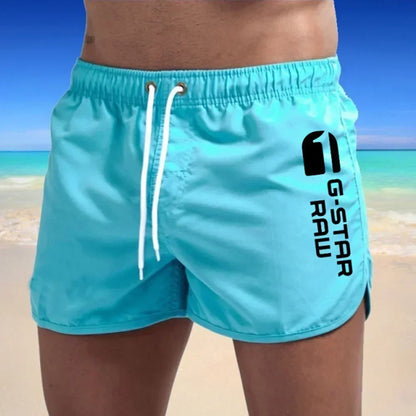 2024 Summer Men's Shorts Swimwear Man Swimsuit Swimming Trunks Sexy Beach Shorts Surf Board Male Summer Breathable Clothing