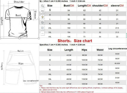 Summer DAF hot sale Tracksuit Men Short Sleeve T-Shirt +Shorts Two Piece Set Sportswear Men's Casual Fitness quick-drying Set