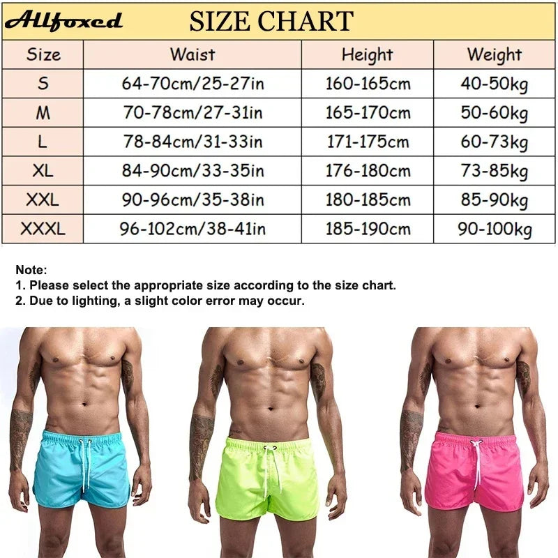 2024 Summer Men's Shorts Swimwear Man Swimsuit Swimming Trunks Sexy Beach Shorts Surf Board Male Summer Breathable Clothing