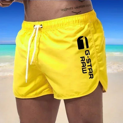 2024 Summer Men's Shorts Swimwear Man Swimsuit Swimming Trunks Sexy Beach Shorts Surf Board Male Summer Breathable Clothing