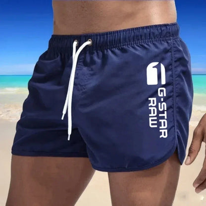 2024 Summer Men's Shorts Swimwear Man Swimsuit Swimming Trunks Sexy Beach Shorts Surf Board Male Summer Breathable Clothing