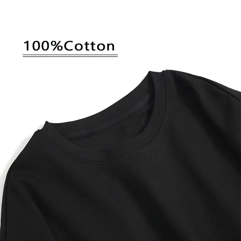 Men's Summer 100% Cotton Fashion Los Angeles Letter Printing Loose Large Casual Comfort T-Shirt Shorts Two-piece Set