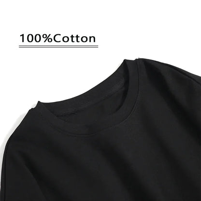 Men's Summer 100% Cotton Fashion Los Angeles Letter Printing Loose Large Casual Comfort T-Shirt Shorts Two-piece Set