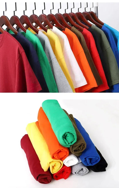 Suitable for Men's and Women's Cotton Short Sleeved T-shirts in The Summer of 2025. New American Loose Round Neck Top Trend