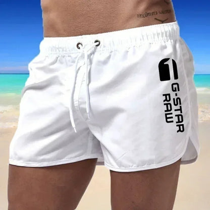 2024 Summer Men's Shorts Swimwear Man Swimsuit Swimming Trunks Sexy Beach Shorts Surf Board Male Summer Breathable Clothing