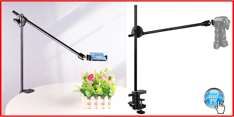 BFOLLOW Lazy Bracket Stand for Bed Desk with Tablet Mobile Phone Holder Magsafe Magnetic Mount iPhone Flexiable Boom Arm