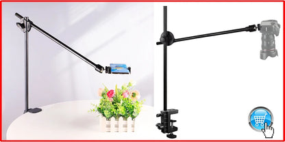 BFOLLOW Lazy Bracket Stand for Bed Desk with Tablet Mobile Phone Holder Magsafe Magnetic Mount iPhone Flexiable Boom Arm