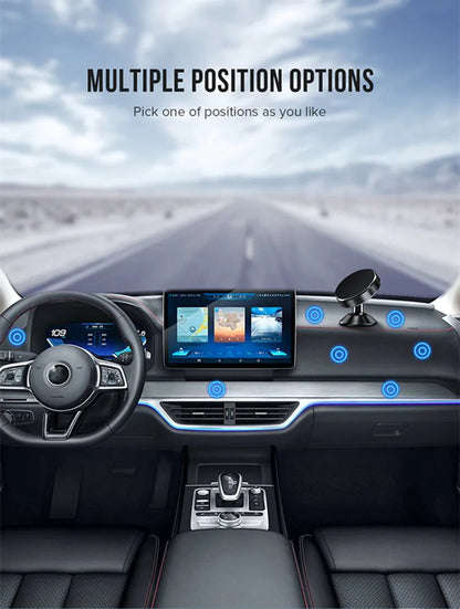 Magnetic Car Phone Holder Stand 360 Rotate For Huawei iPhone Samsung Magnet Mount Round Car Holder Dashboard Mobile Phone Holder