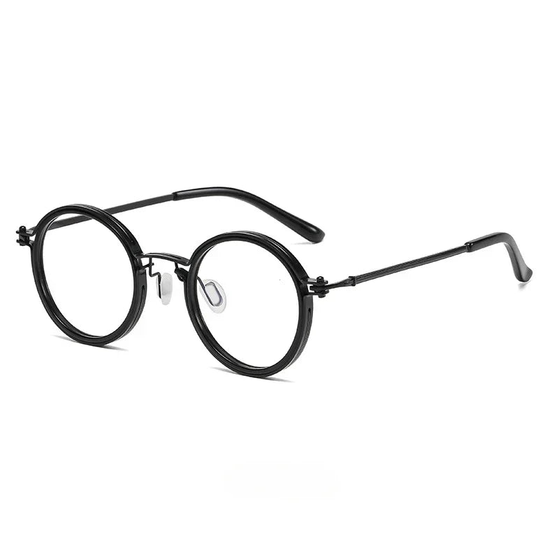 Vintage Round Metal Frame Anti Blue Light Blocking Glasses Women Men Fashion Optical Eyewear Reading Computer Eyeglasses