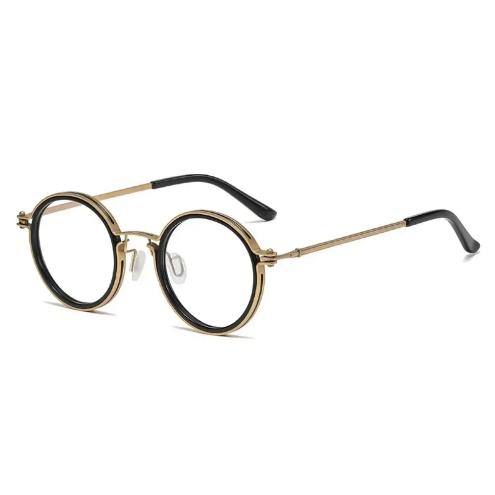 Vintage Round Metal Frame Anti Blue Light Blocking Glasses Women Men Fashion Optical Eyewear Reading Computer Eyeglasses