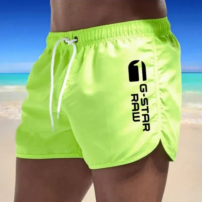 2024 Summer Men's Shorts Swimwear Man Swimsuit Swimming Trunks Sexy Beach Shorts Surf Board Male Summer Breathable Clothing