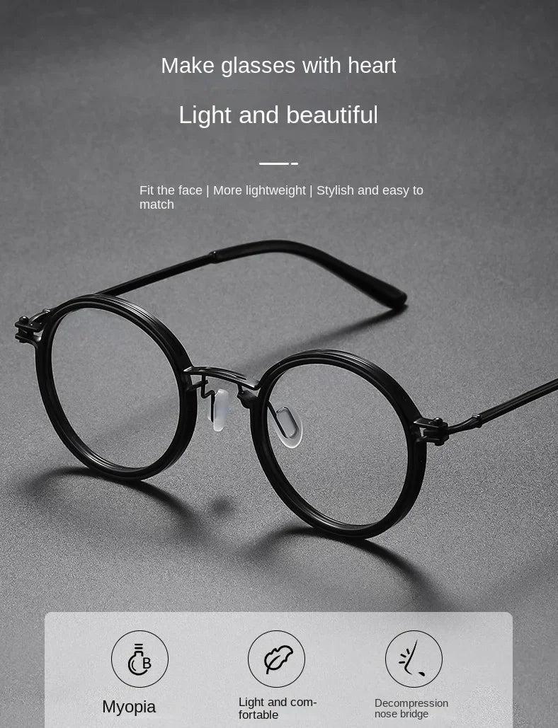 Vintage Round Metal Frame Anti Blue Light Blocking Glasses Women Men Fashion Optical Eyewear Reading Computer Eyeglasses