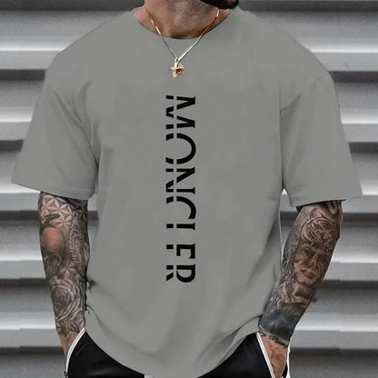Summer Fashion Luxury Brand Y2KT-shirt 100%Cotton Flat Print Large Size Round Neck Short Sleeve Men's and Women's Top T-shirt