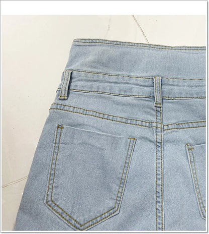 Pencil Pants Jeans Women Pencil Pants Bodycon High Waist Casual Long Pant Sheath Denim Trousers Tie Y2k Trouser Spring 2024