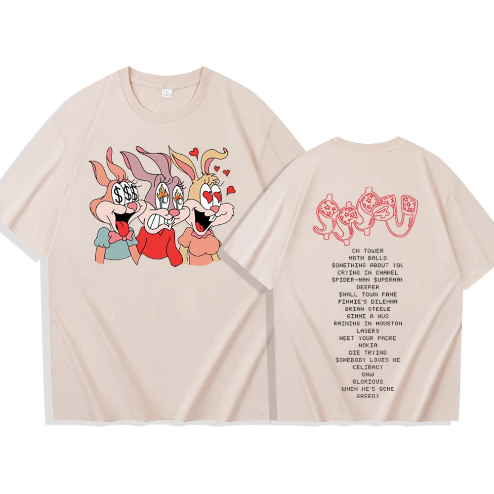 Drake and PartyNextDoor Some Sex Song 4 U 2025 T-shirt Men Women Harajuku O-neck Summer Casual T Shirt Cotton Tops Clothing Tee