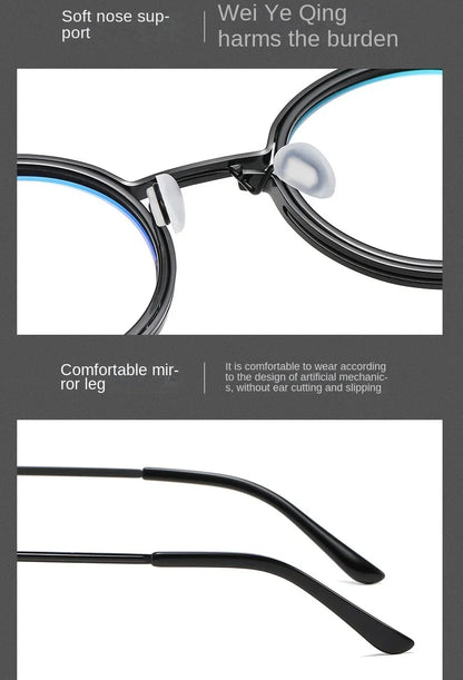 Vintage Round Metal Frame Anti Blue Light Blocking Glasses Women Men Fashion Optical Eyewear Reading Computer Eyeglasses