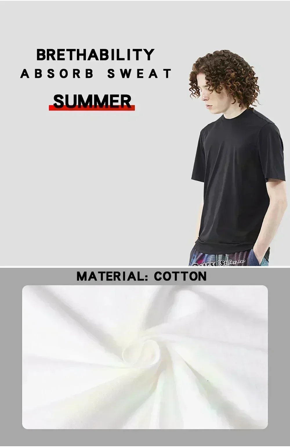Suitable for Men's and Women's Cotton Short Sleeved T-shirts in The Summer of 2025. New American Loose Round Neck Top Trend