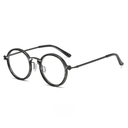 Vintage Round Metal Frame Anti Blue Light Blocking Glasses Women Men Fashion Optical Eyewear Reading Computer Eyeglasses