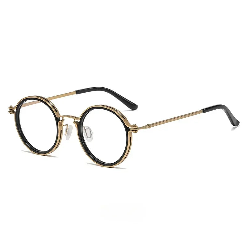 Vintage Round Metal Frame Anti Blue Light Blocking Glasses Women Men Fashion Optical Eyewear Reading Computer Eyeglasses
