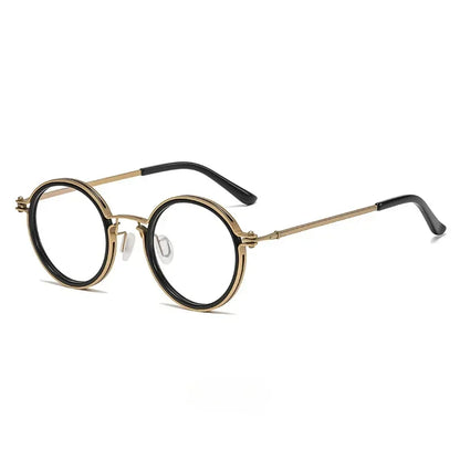 Vintage Round Metal Frame Anti Blue Light Blocking Glasses Women Men Fashion Optical Eyewear Reading Computer Eyeglasses